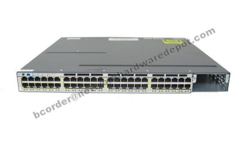 Cisco WS-C3750X-48T-S 48-Port Gigabit 3750X w/ AC Power – 1 Year Warranty