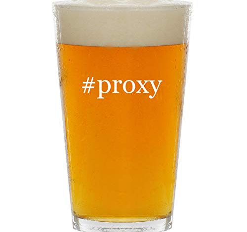 #proxy – Glass Hashtag 16oz Beer Pint