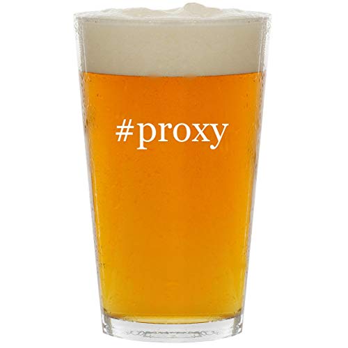 #proxy – Glass Hashtag 16oz Beer Pint