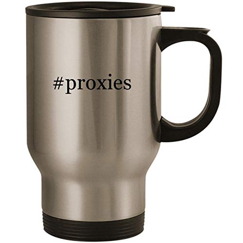 #proxies – Stainless Steel 14oz Road Ready Travel Mug, Silver