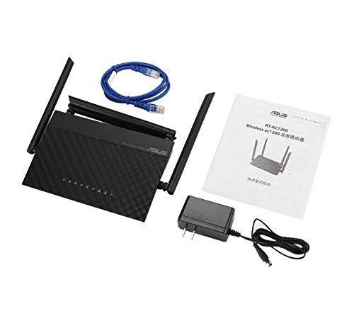 RT-AC1200 Dual-Band WiFi Gigabit Router 1200Mbps with 4 Antenna for Home Use,Black