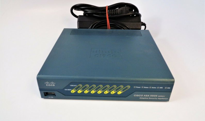 Cisco ASA 5505 8 Port Adaptive Security Appliance Firewall Fast Ethernet Switch