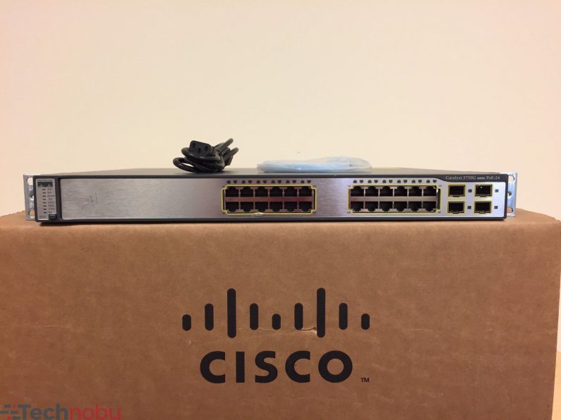 Cisco Catalyst WS-C3750G-24PS-S 24-Port PoE Gigabit Switch 15.0 OS SAME DAY SHIP