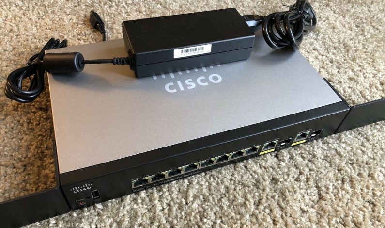 Cisco SG250-10P-K9-NA SG250-10P 10-Port Gigabit PoE Smart Switch-PERFECT