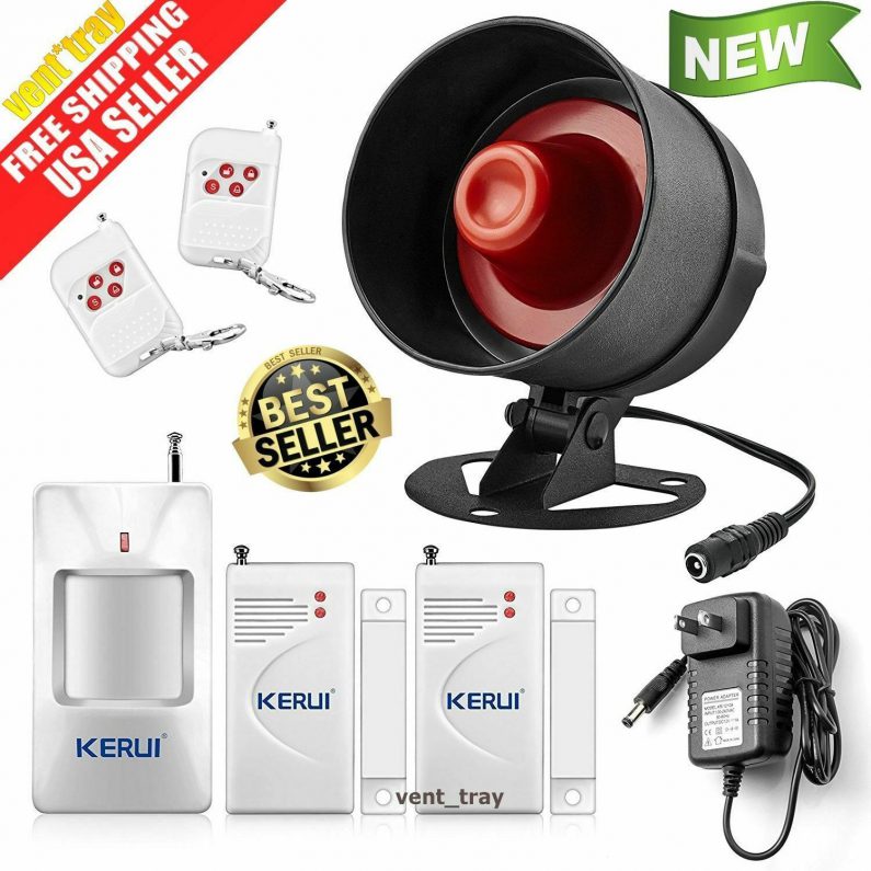 Alarm System Siren Security Remote Wireless Motion Sensor Door Home Apartment