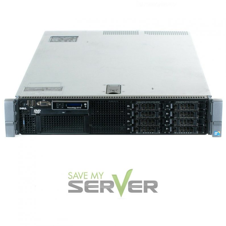 Dell PowerEdge R710 SFF Server| 2x X5650 – 12 Cores| 16GB| 3x 600GB SAS| PERC6i