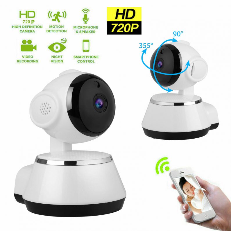 720P HD Smart Home Security IP Camera Wi-Fi Wireless CCTV IR Night Baby Monitor