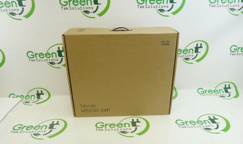 Cisco Meraki MS250-24P 24-Port Gigabit Ethernet PoE + 4-10G SFP Switch UNCLAIMED