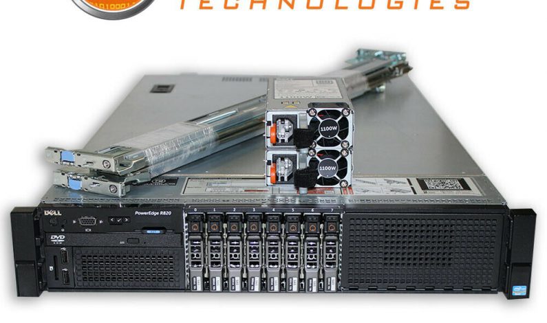 Dell  R820 Server 4x E5-4620 2.2GHz 8C 64GB 8x Trays H710 Enterprise