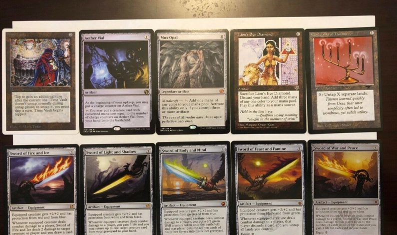 MTG Proxy Artifact Lot – 1x random card, get 10 free cards for Commander / EDH!!