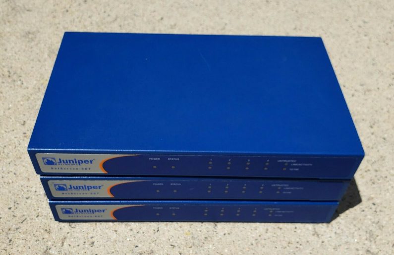 LOT of 3 Juniper Netscreen 5GT Firewall (1) NS-5GT-101 AND (2) NS-5GT-001