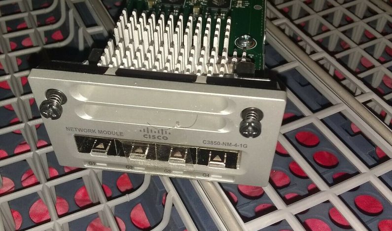 Nob/ Cisco C3850-NM-4-1G Cisco Catalyst 3850 4 x 1GE Network Module