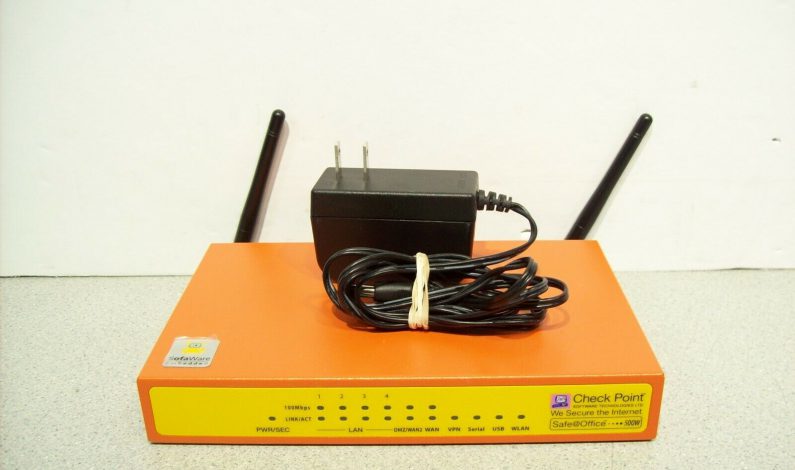 Check Point Safe@Office 500W Wireless Network Firewall SBXW-166LHGE-6 Tested