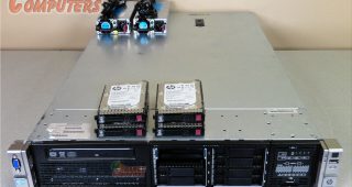 HP DL380p G8 16-Core Server 2x E5-2660 2.2GHz 48GB-8 4x 146GB 15K SAS SFF 8 Bay