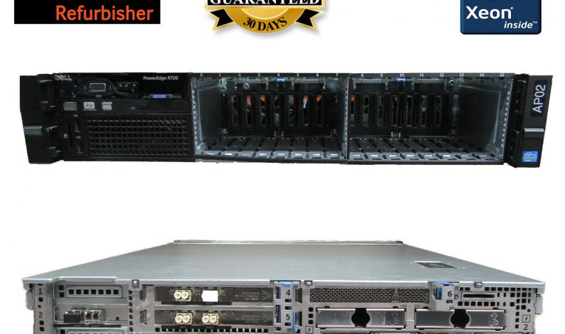 DELL POWEREDGE R720 2x E5-2650 V2 64GB DDR3 RAM NO HDD